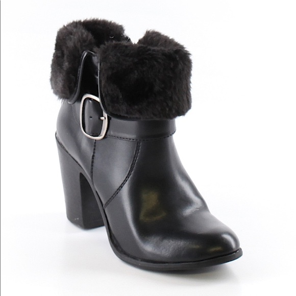croft & barrow Shoes - Croft & Barrow black fur lined ankle boots 8M croft & barrow Shoes - Croft & Barrow black fur lined ankle boots 8M